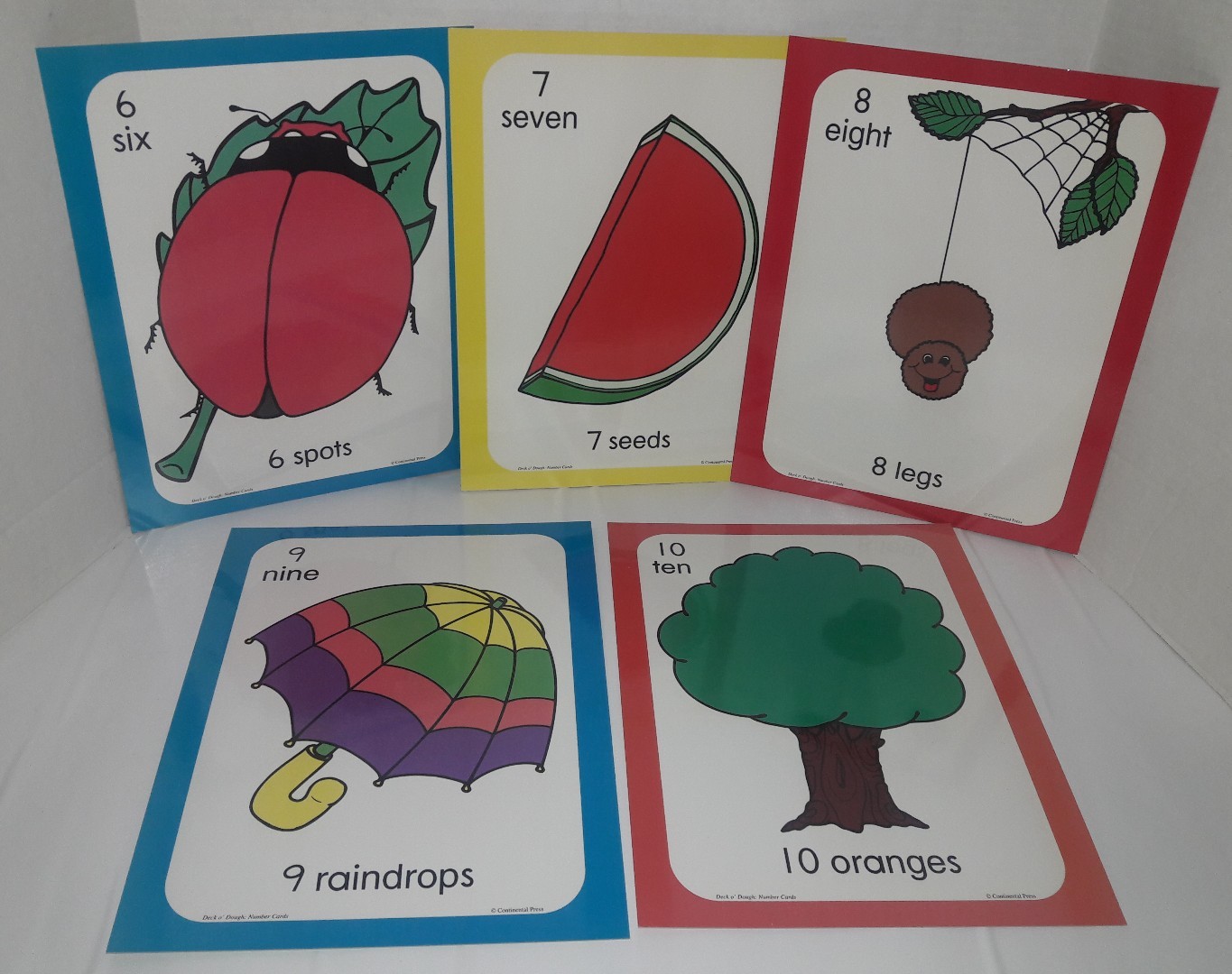 Continental Press DeckO’Dough Learning Cards – Counting 1 – 10 Eight Sets
