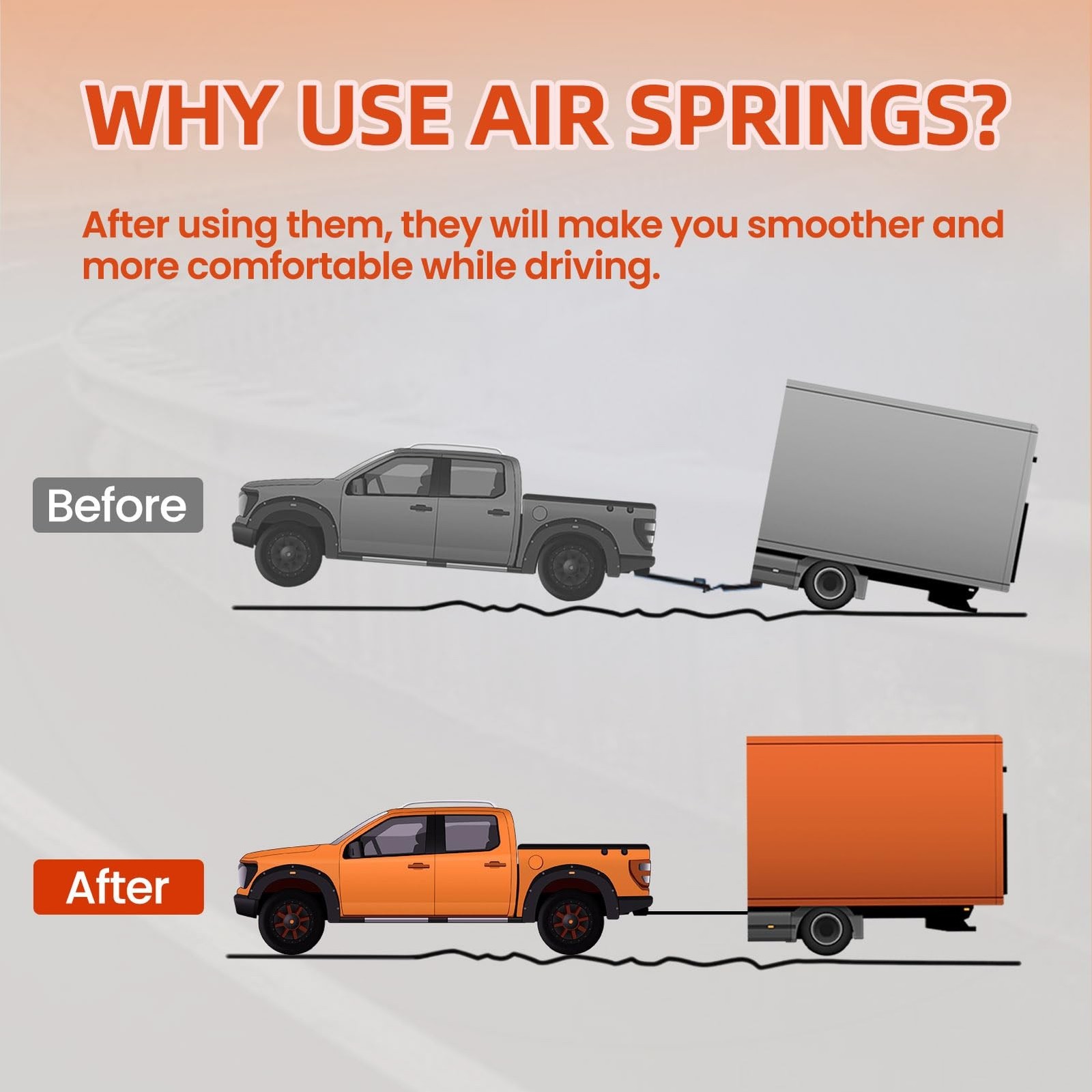 Air Spring Bag Suspension Kit Compatible with 1999-2007 Chevy Silverado/GMC S…