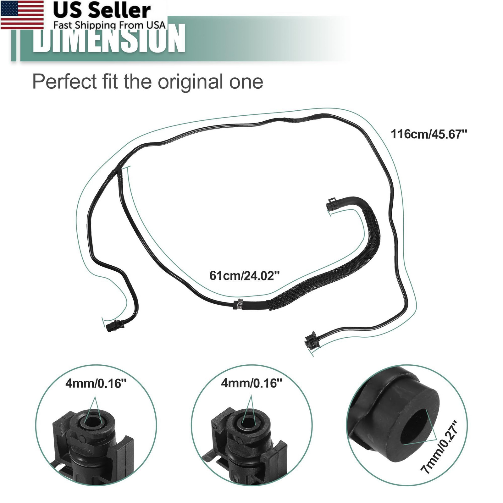 Coolant Overflow Hose Ford Escape Transit Connect 1.6L BV6Z-8B081-A/B/K FROM USA