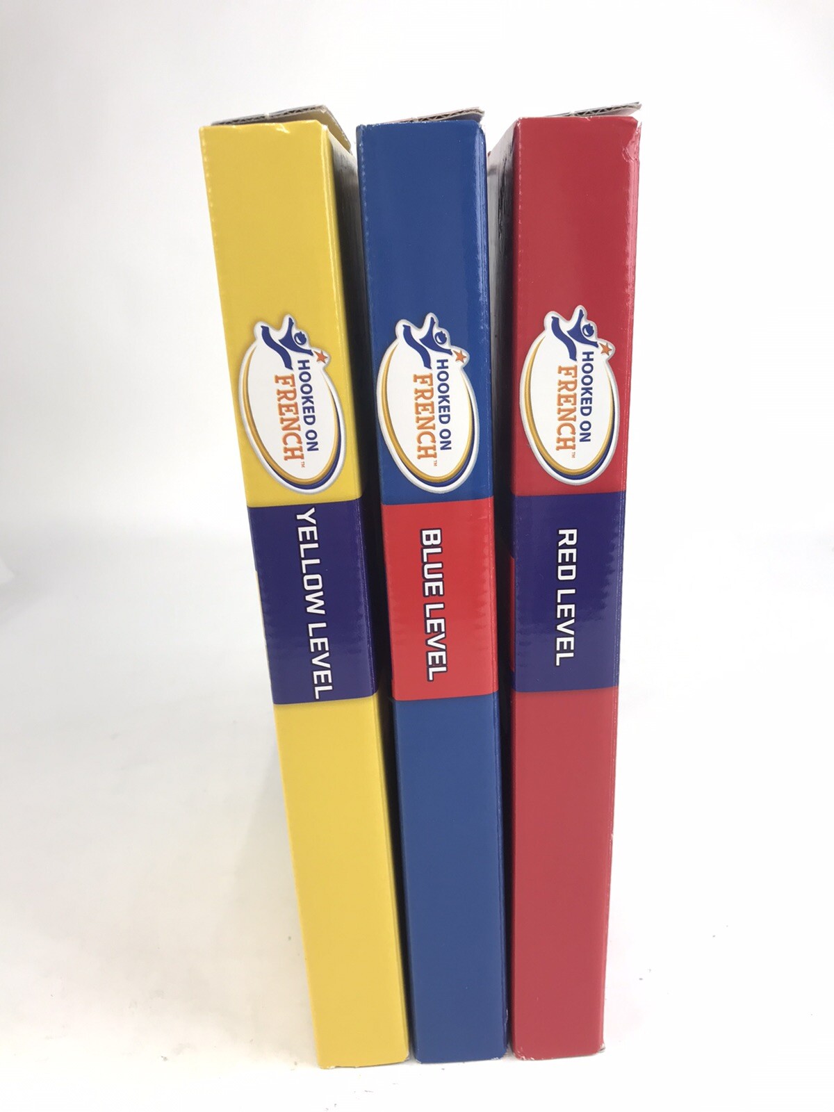 Hooked On French Three Levels, Red, Yellow & Blue- Ages 4-6 Learning Books Plus