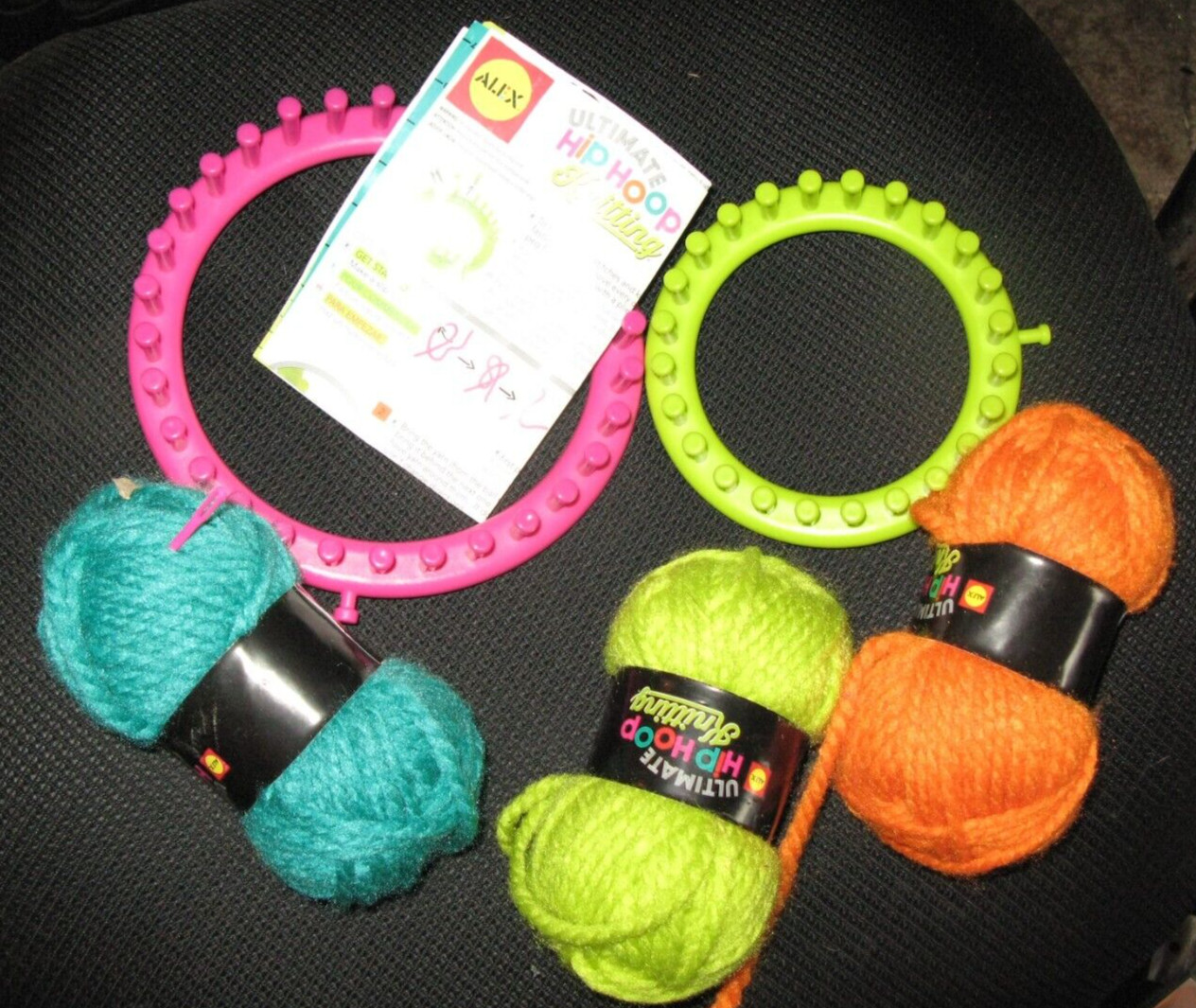 ALEX Toys Craft Ultimate Hip Hoop Knitting Bright Colors Yarn Instructions OF8