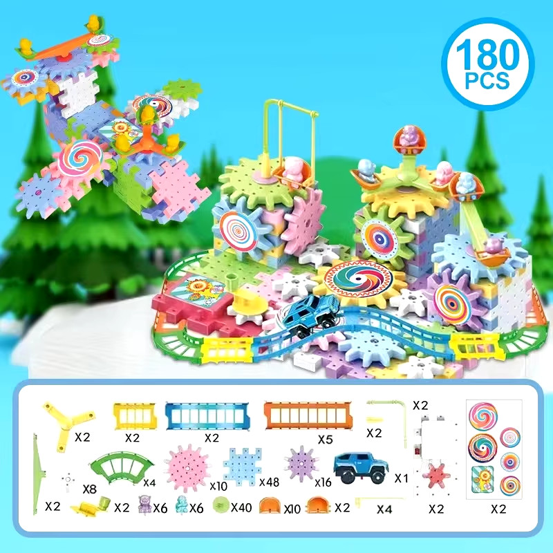 Learning Educational Toys for Kids 3D Puzzle Set Baby Plastic Building Kits Toy
