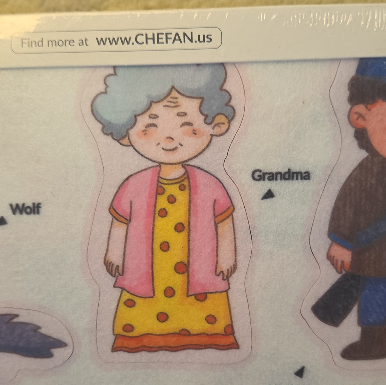 CHEFAN Felt Board Set The Little Red Riding Hood Fairy Tales Multicolor Age 3+