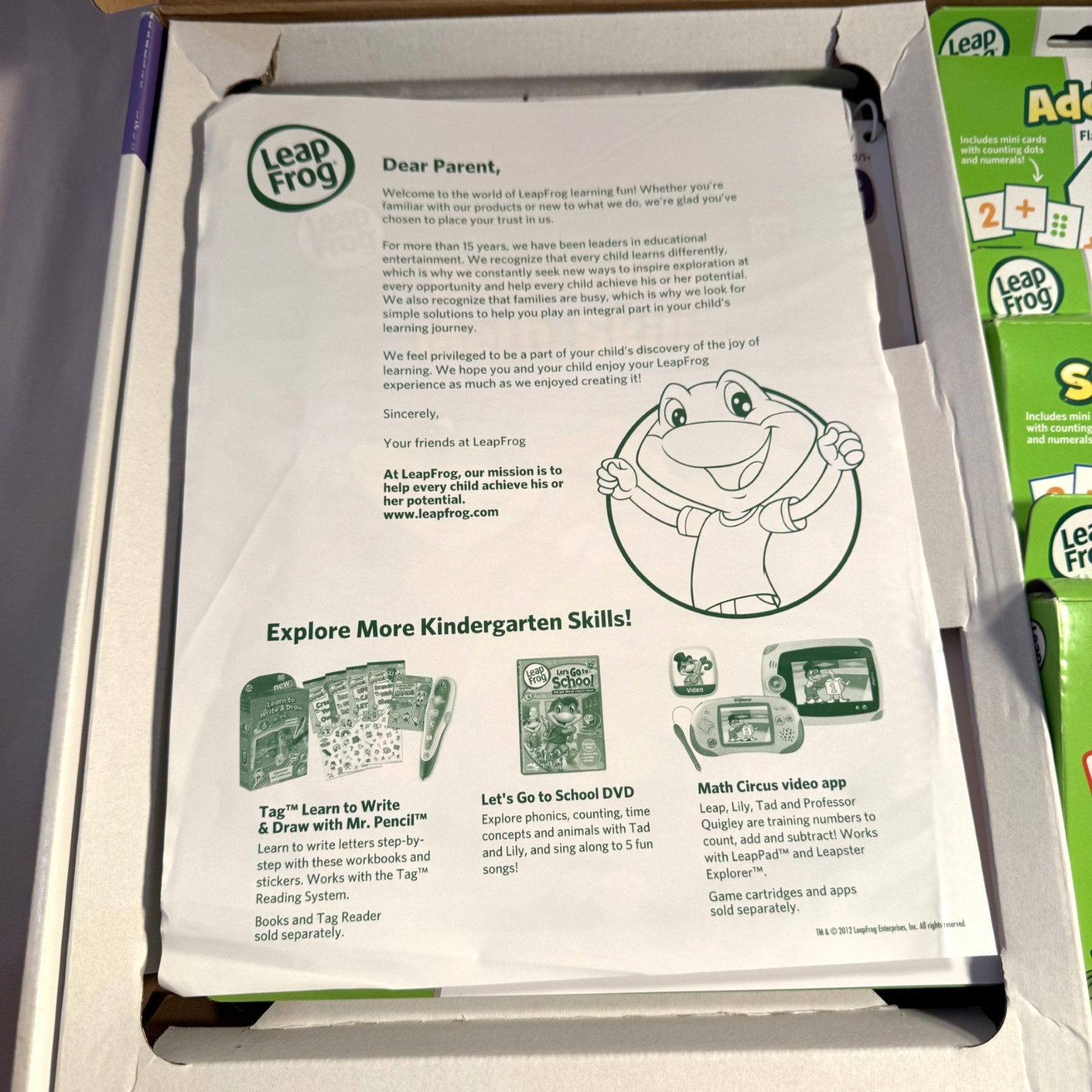 Leapfrog The Complete Kindergarten Learning Kit -Math, Printing, Language & Read