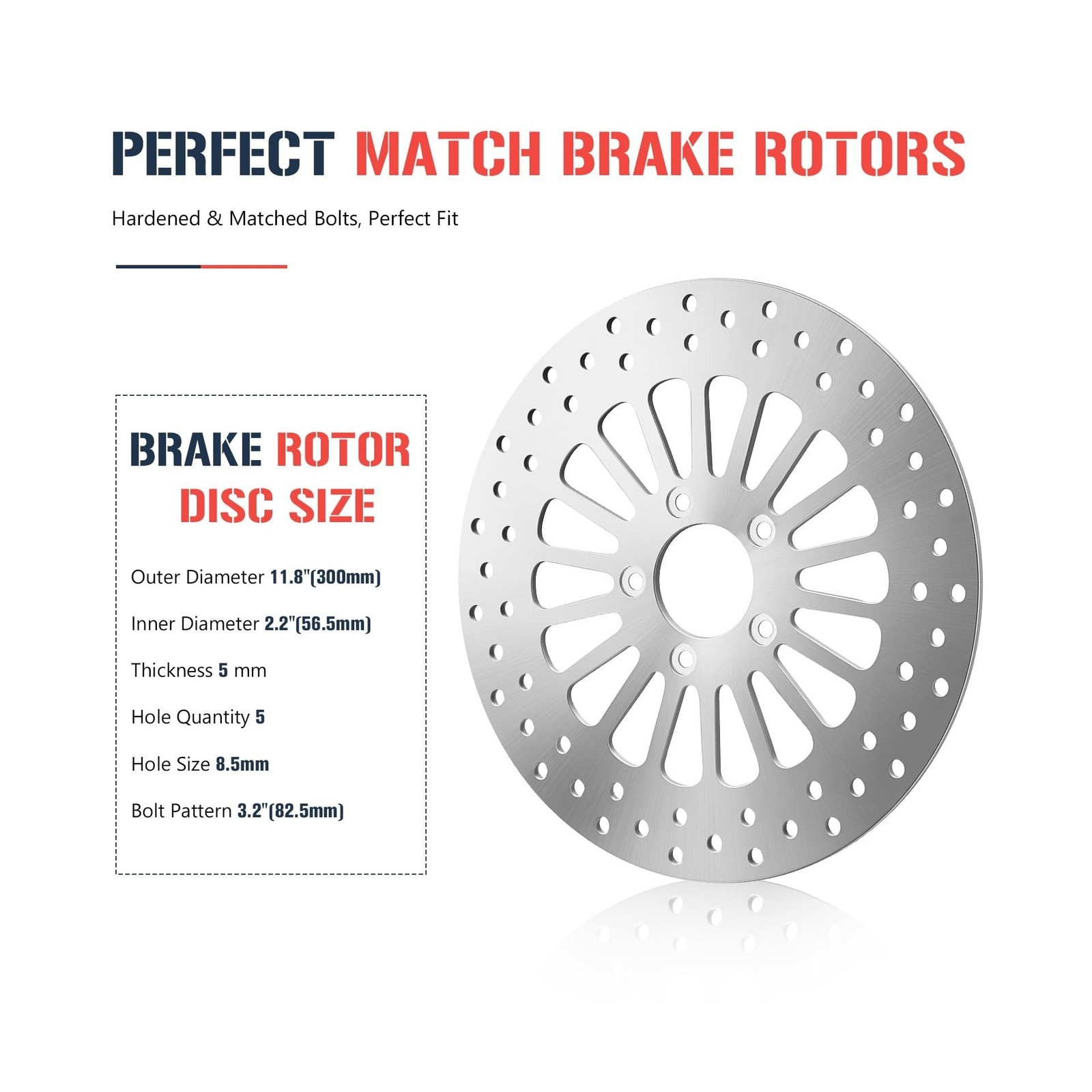 11.8″ Front Brake Rotor for Harley Davidson Touring Models, for Road King/Str…