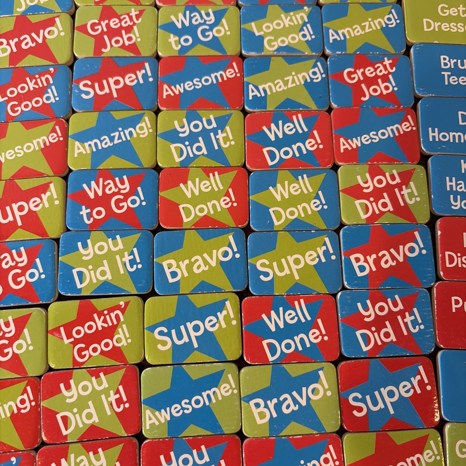 Kids Chore Reward Magnet Set Behavior Chart Praise Tasks Educational Lot