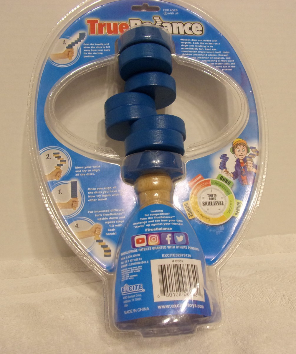 TrueBalance Coordination Game Balance Wood Toy for Adults and Kids STEM – New