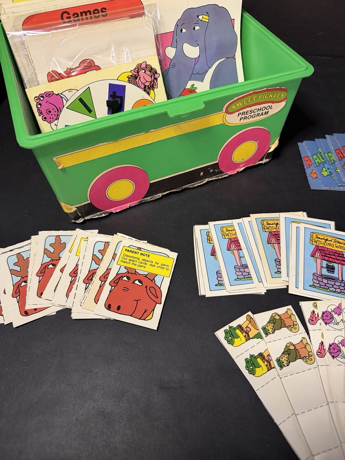 1981 Sweet Pickles Preschool Program Activity Bus w/Cards & Games See Decription