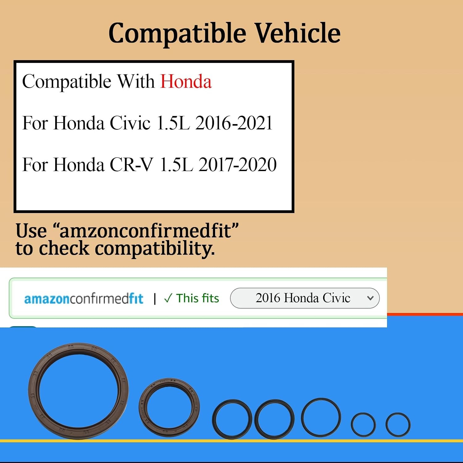 Head Gasket Set With Bolts Honda Civic 2016-2021 CRV 1.5L