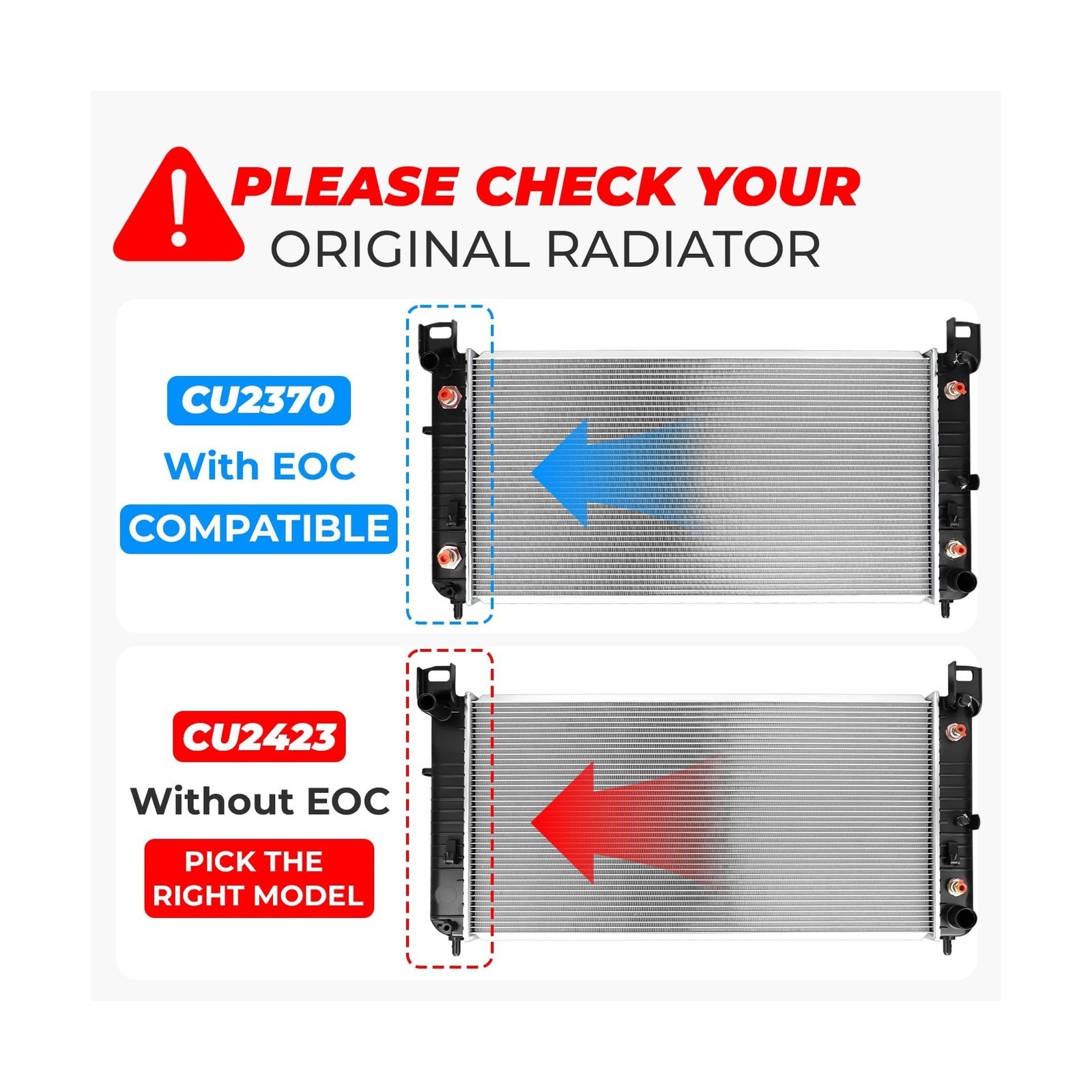 34” Engine Coolant Radiator Compatible with Chevy Silverado/Suburban/Tahoe, …