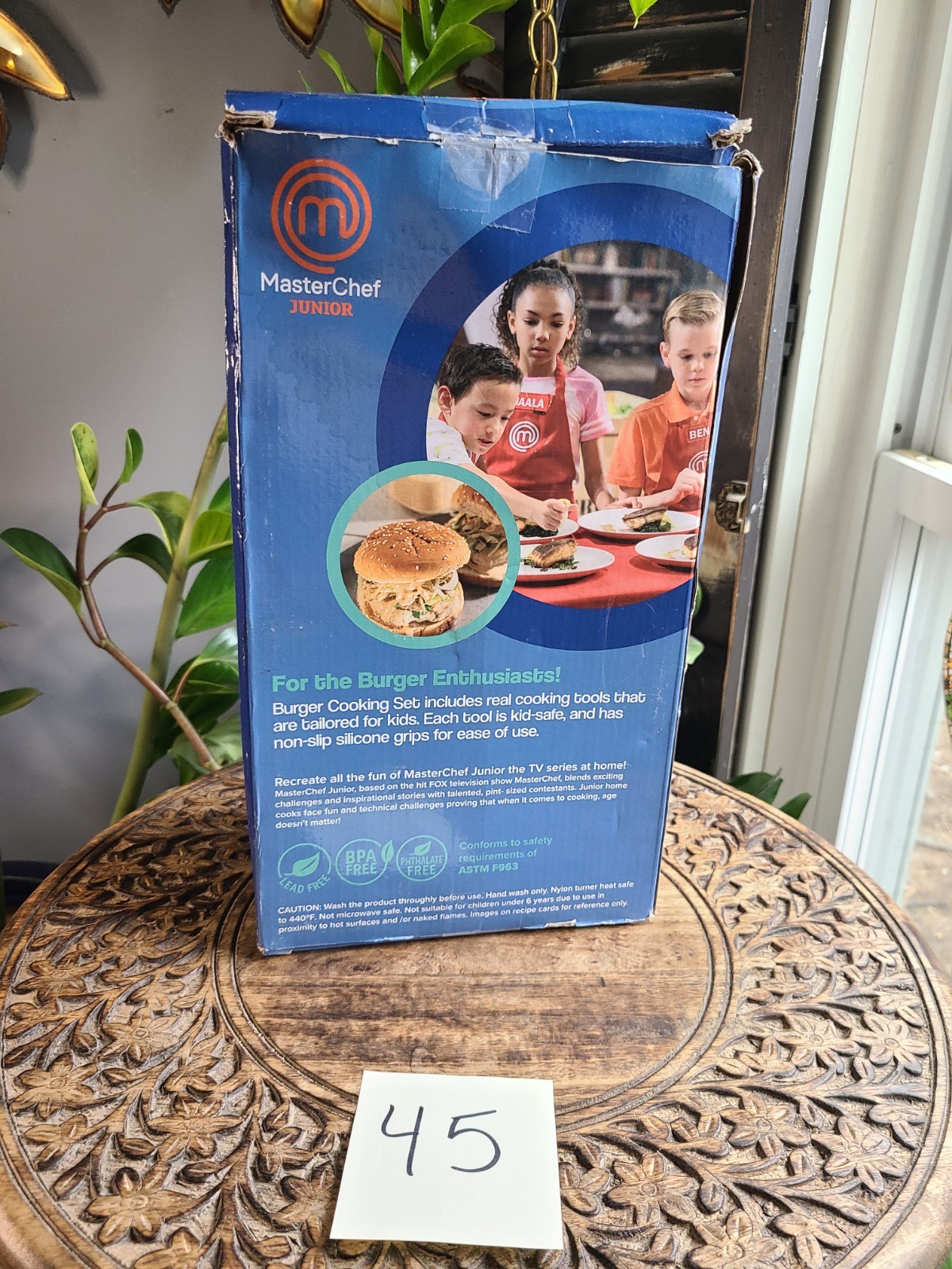 MasterChef Junior Burger Cooking Set Kids Kitchen Kit Recipe Cards Chef