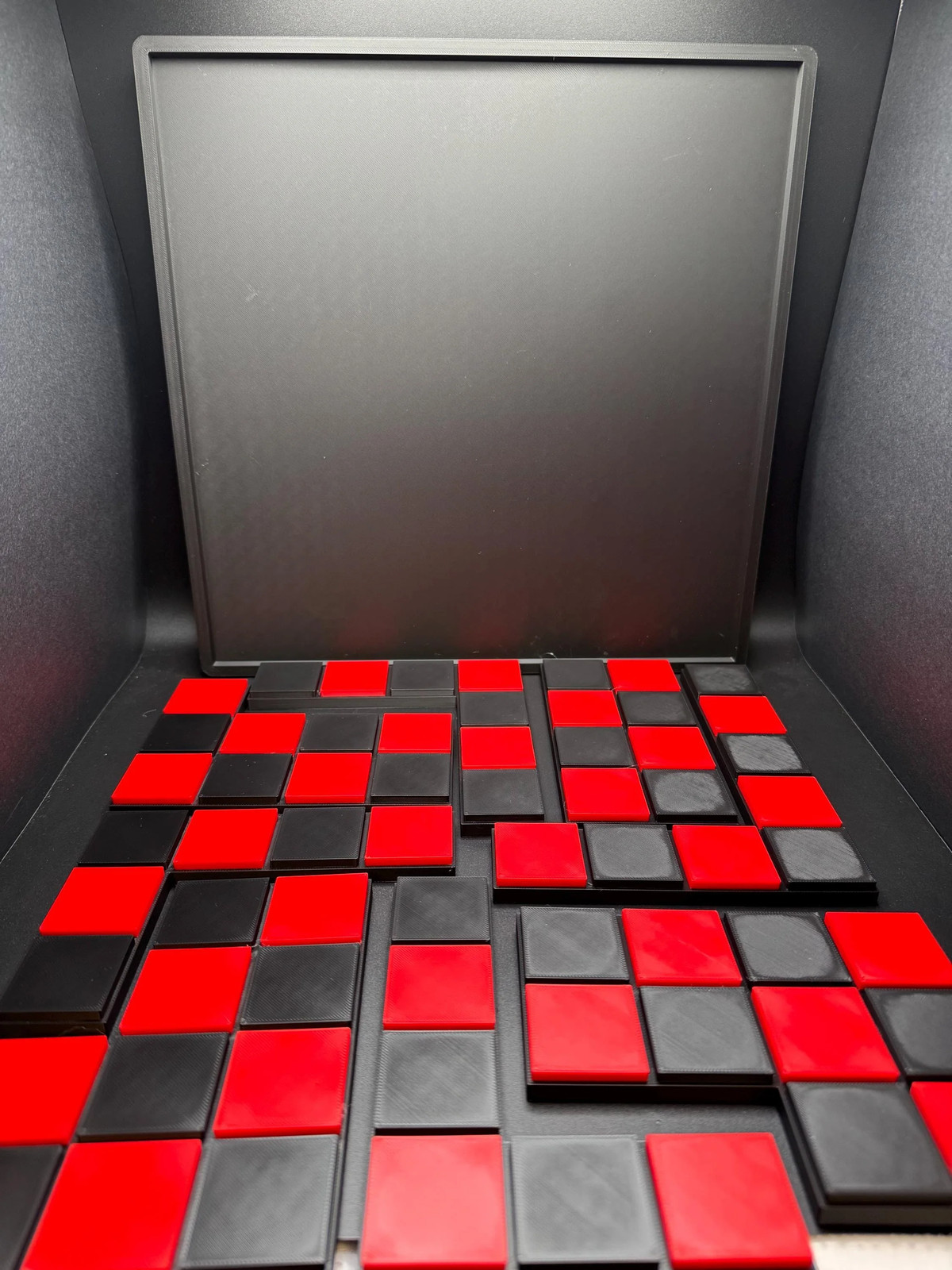 Checkerboard Dissection Puzzle – Battle Royale by Sam Loyd