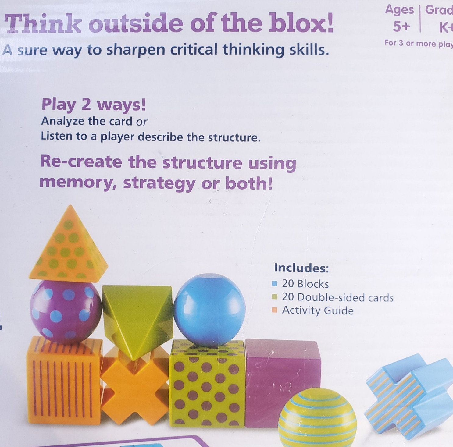 Educational Kids Games Lot Financial Peace Jr Mental Blox STEM Learning Lot of 2