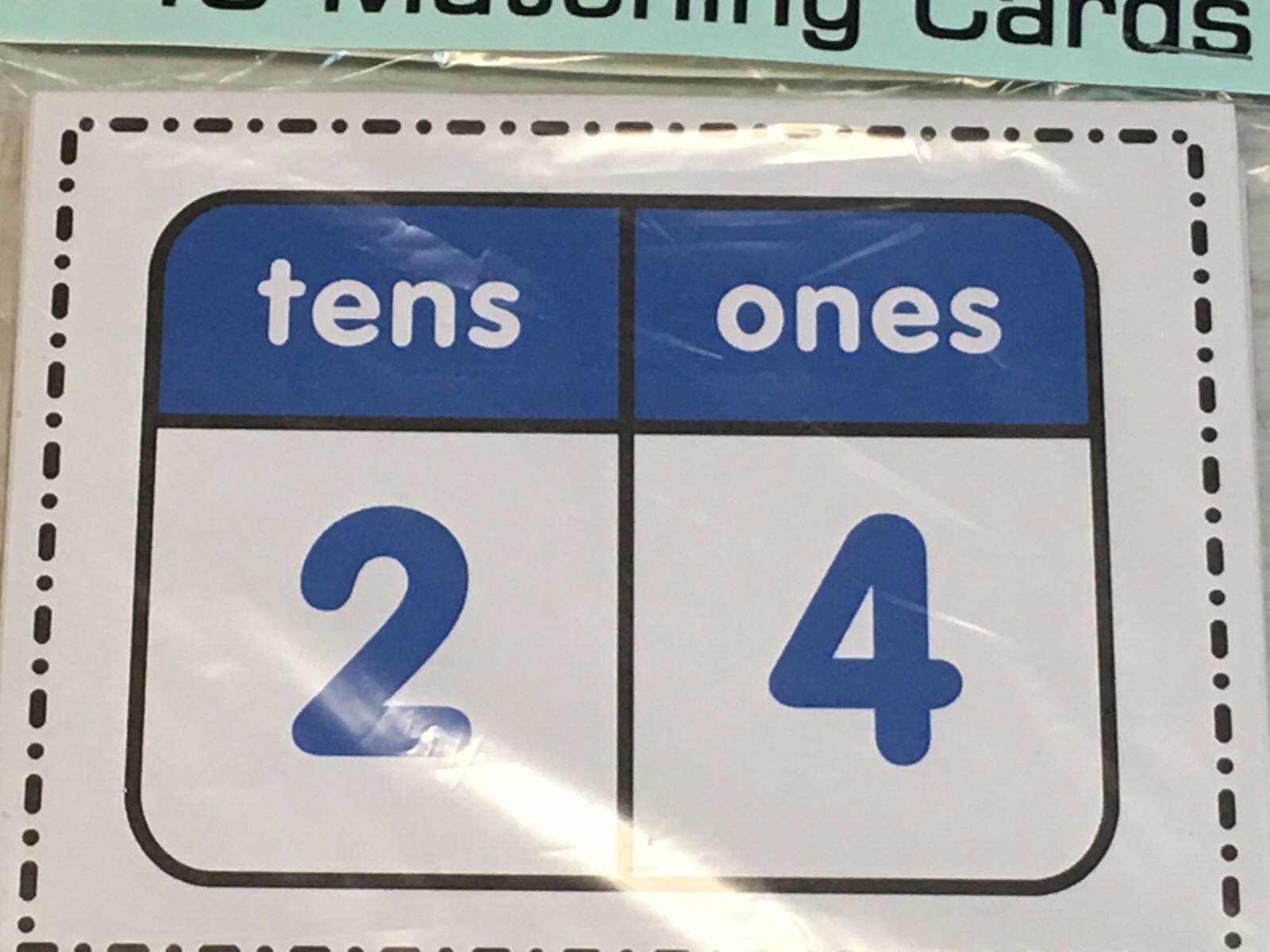 Place Value Match – Flashcards for Preschool 48 Cards- Teaching supplies