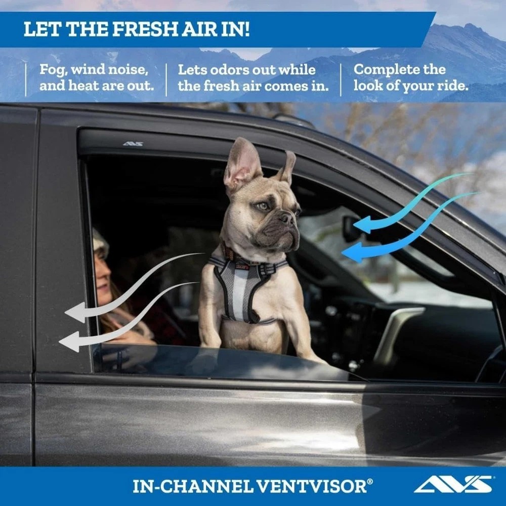 Auto Ventshade [AVS] In-Channel Rain Guards For 2019 – 2025 Chevrolet/GMC