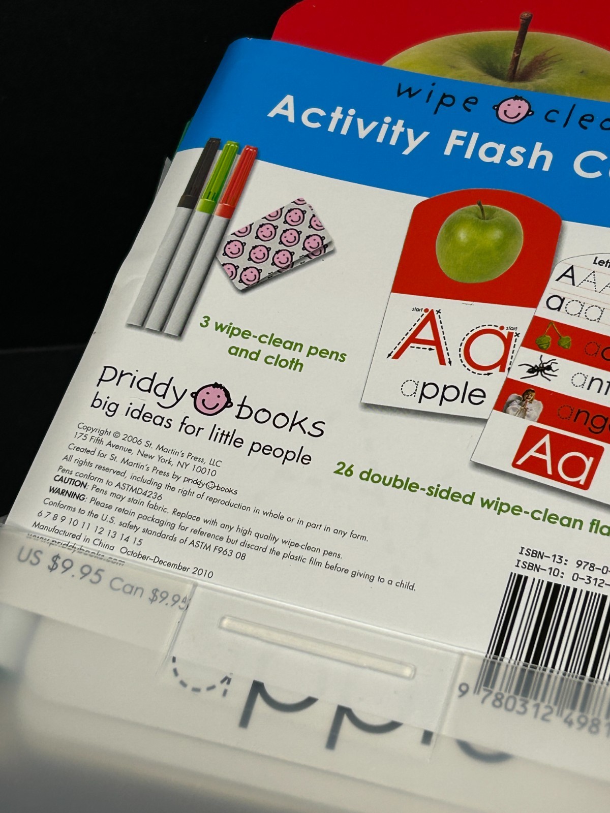 Wipe Clean Flash Cards Learn To Write Your Letters ABC Early Learning Homeschool