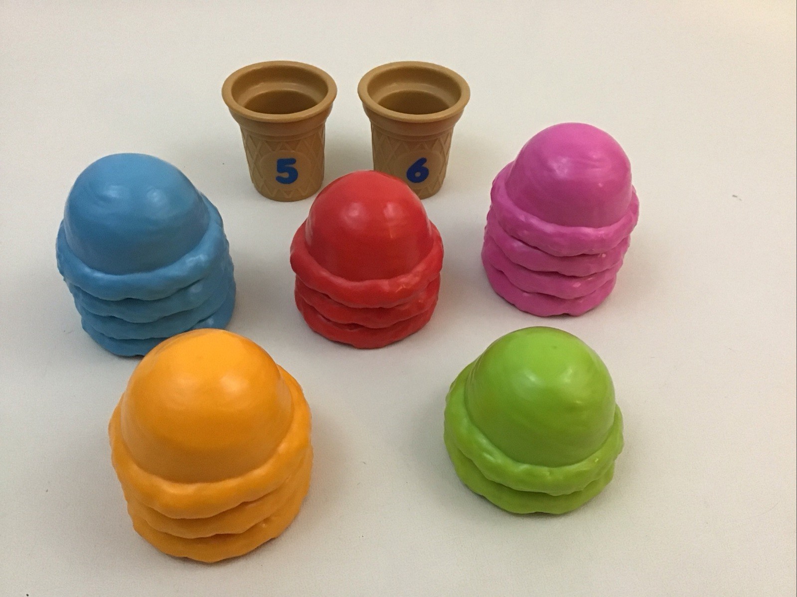 Lakeshore Counting Cones Colors Counting Pretend Food Replacement pcs Heavy LotG