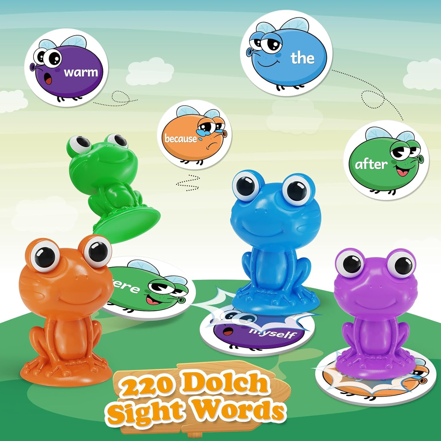 Sight Word Games Frog Site Words Educational Flash Cards Kindergarten Phonics Le