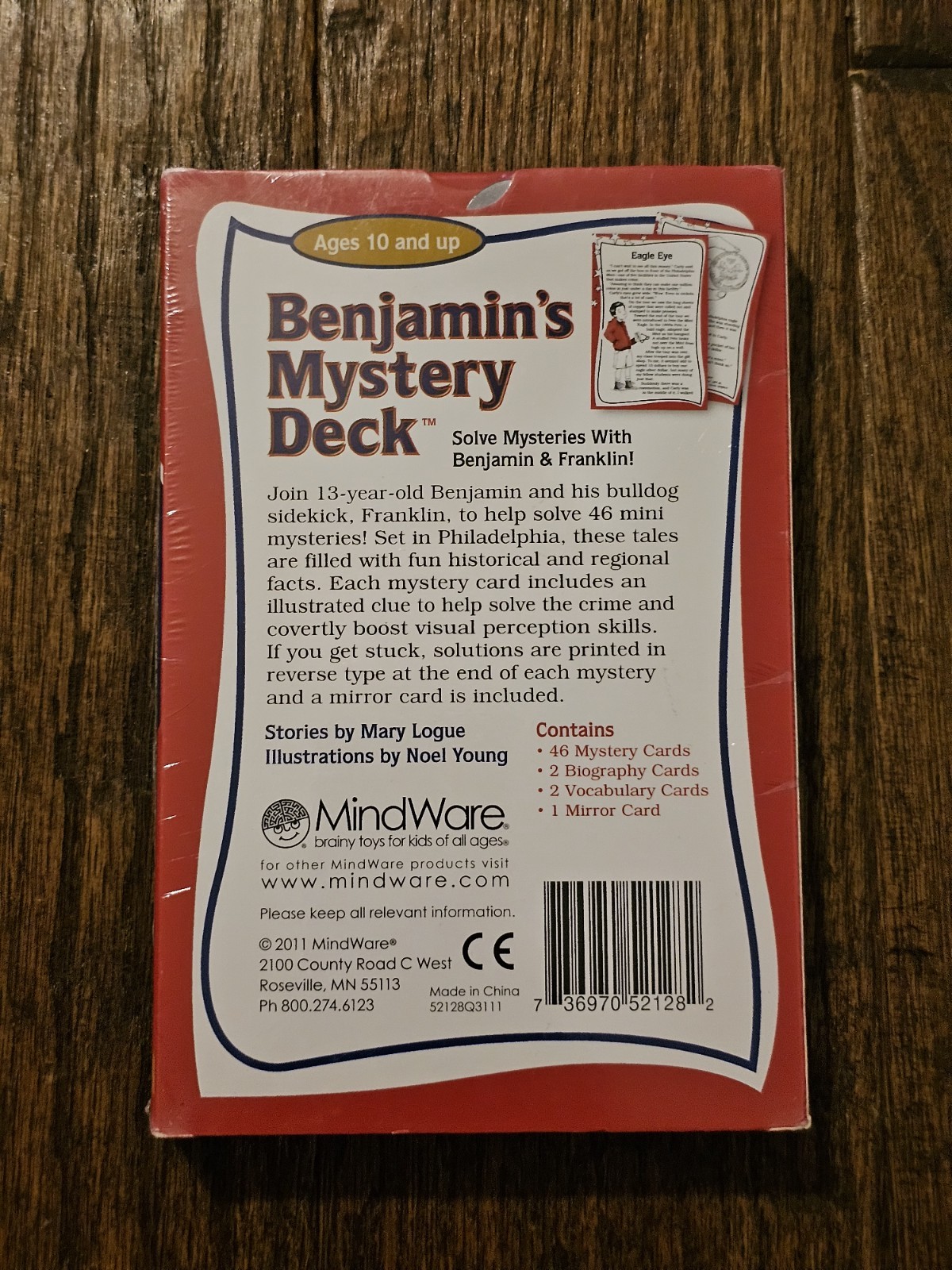 Benjamin’s Mystery Deck by Mary Logue 2011 MindWare 50 Cards New Sealed