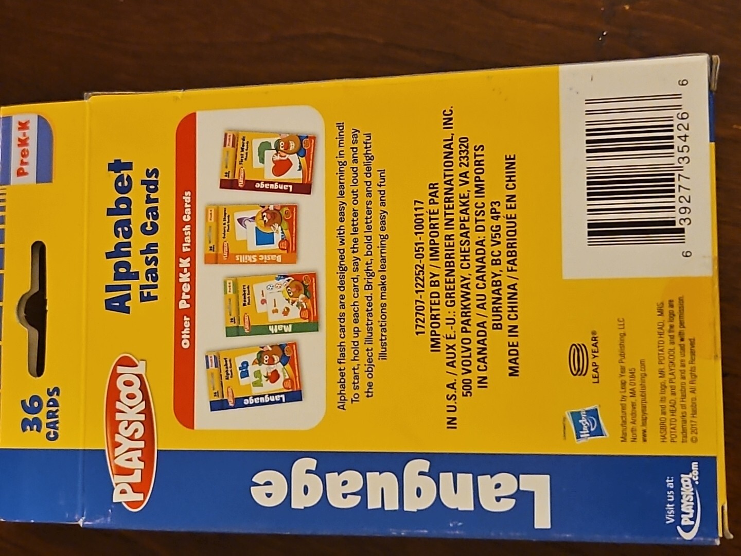 Lot Of 3 – Playskool Flash Cards PreK Basic Skills; Alphabet; 1st Words