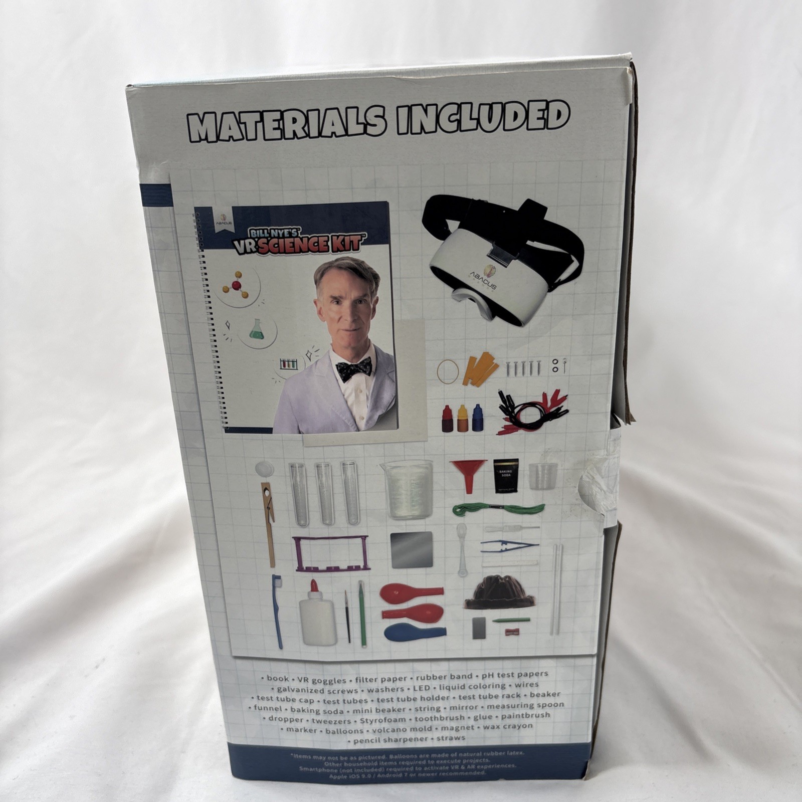 Abacus Bill Nye’s VR Science Kit Virtual Reality Activity Set 50Pc New Open Box