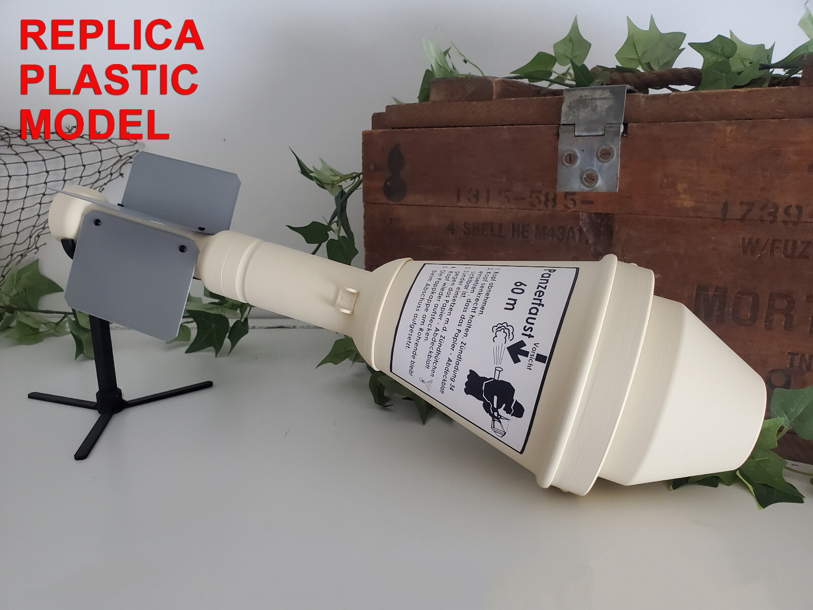 DUMMY Panzerfaust 60 German WW2 Anti-Tank Charge – Accurate Size Plastic Replica