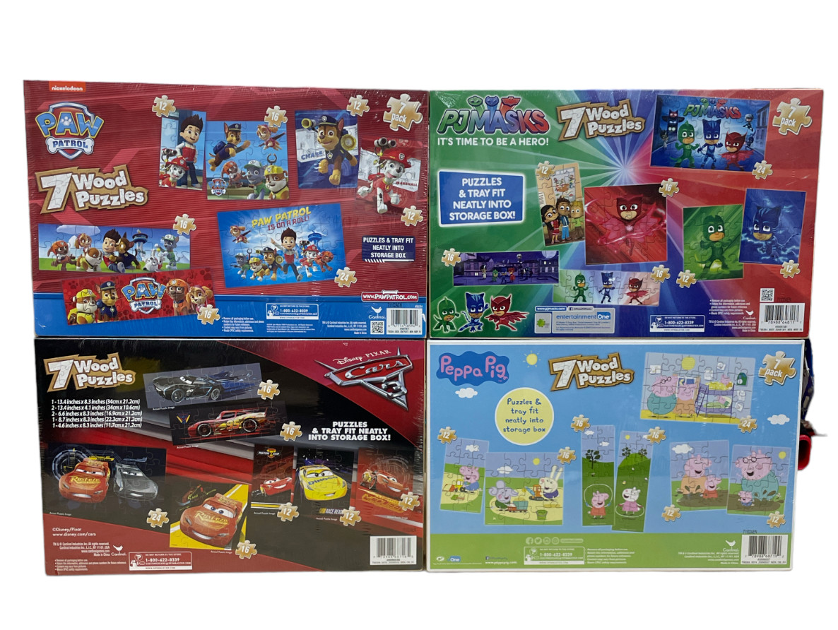 Cardinal 7 Woods Puzzles (7 packs) each NEW SEALED YOU PICK CHARACTER & LOT!!