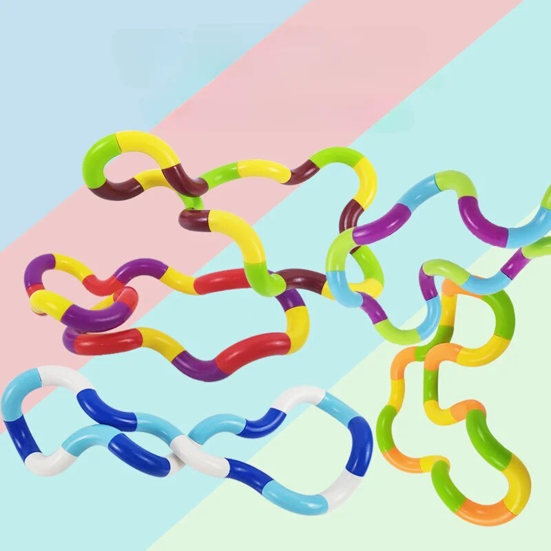 Genuine Tangle Classic Junior Highly Tactile Fidget Stress Kids Toy ASD Hand Toy