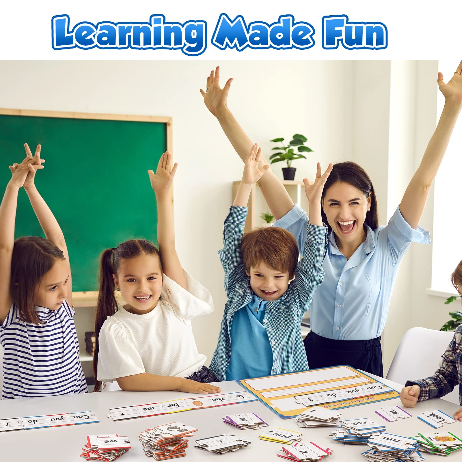 Sentence Building Games,Sight Word Puzzles for Kids Kindergarten 1st 2nd Grad…