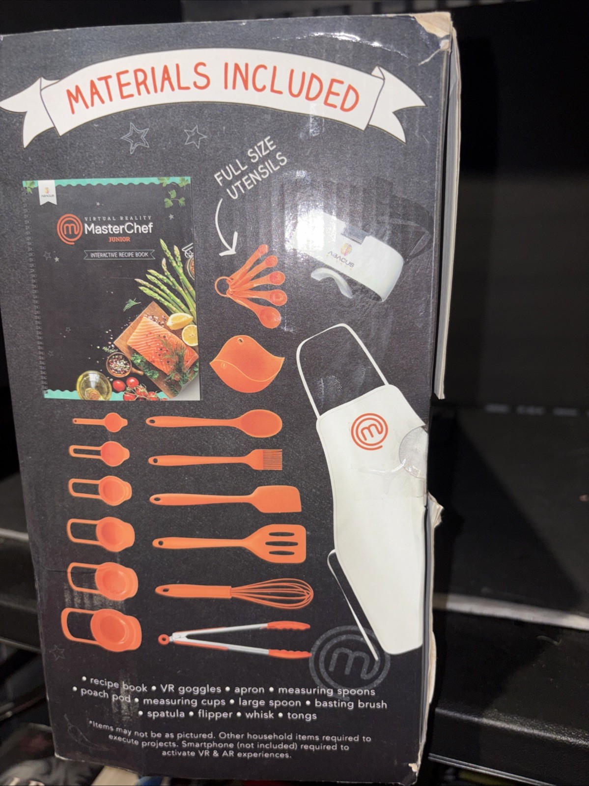 MasterChef Junior Recipe Book & Cooking Kit Virtual Reality Kids 21 Piece Read