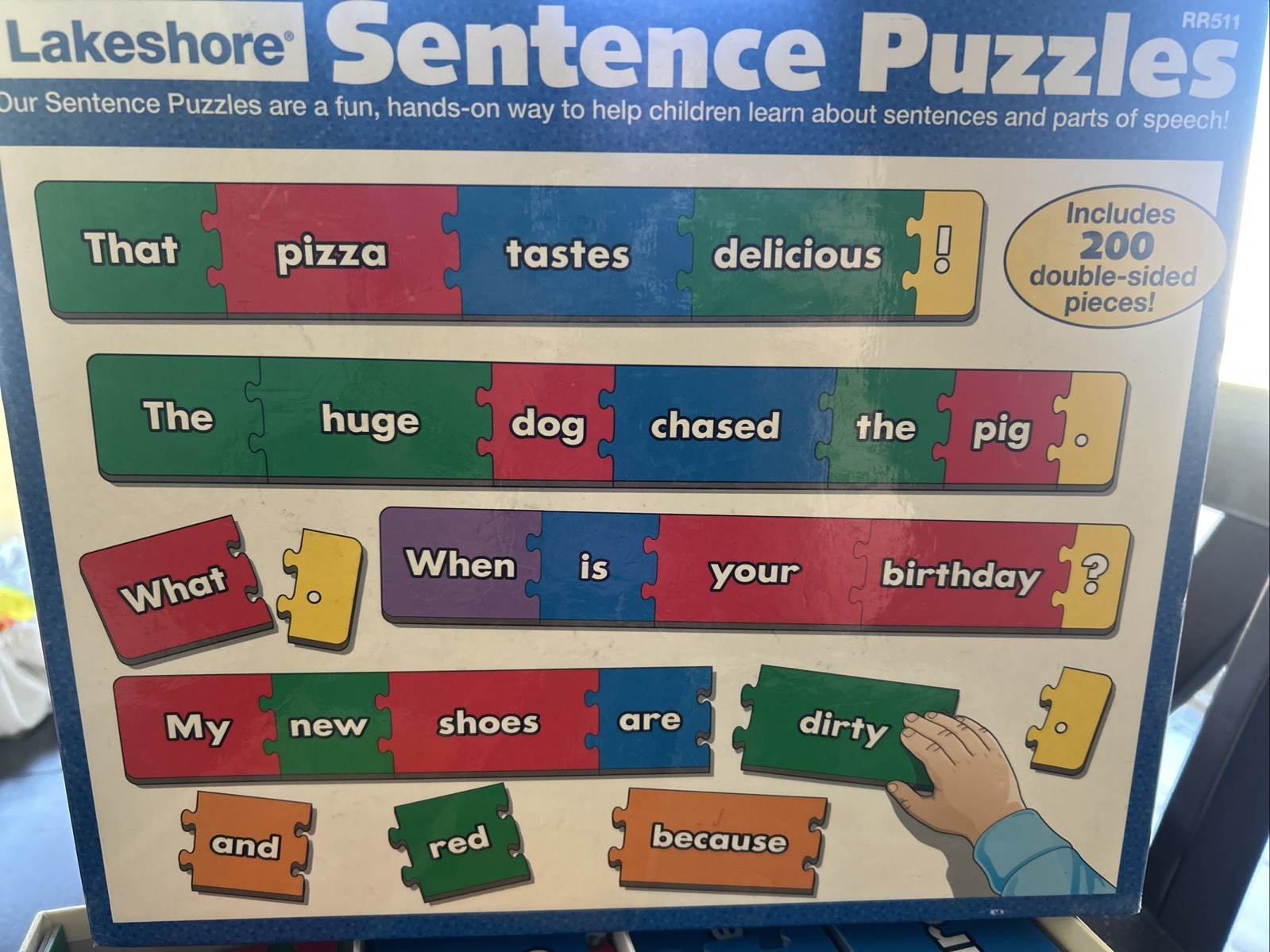 Lakeshore Sentence Puzzles RR511 Gently Used Centers Education Learning￼