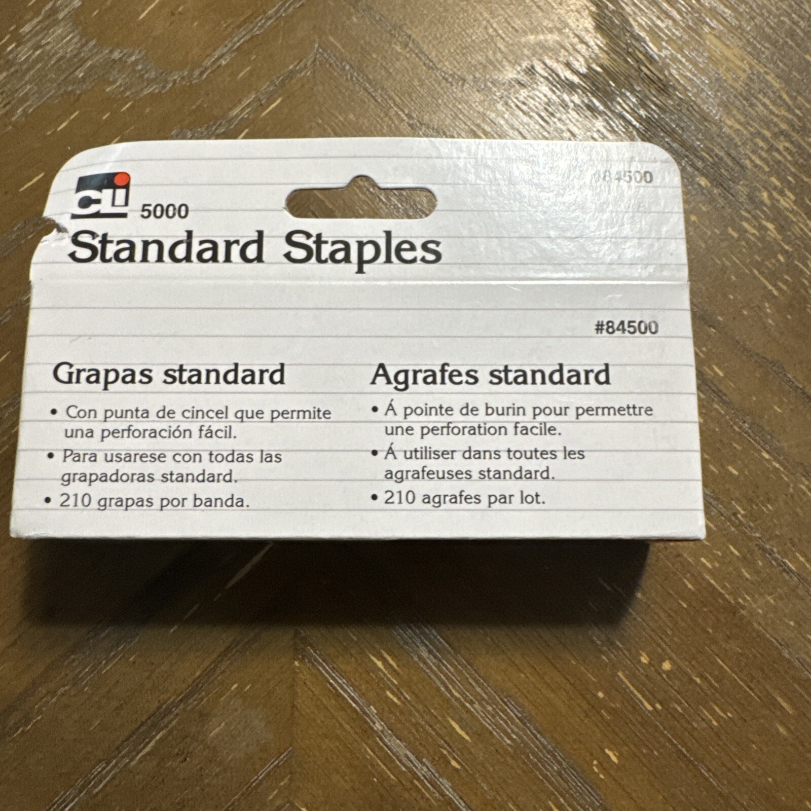 Staples, Standard 26/6 Size, Chisel Pointed Carbon Steel, Silver, 5000/Box