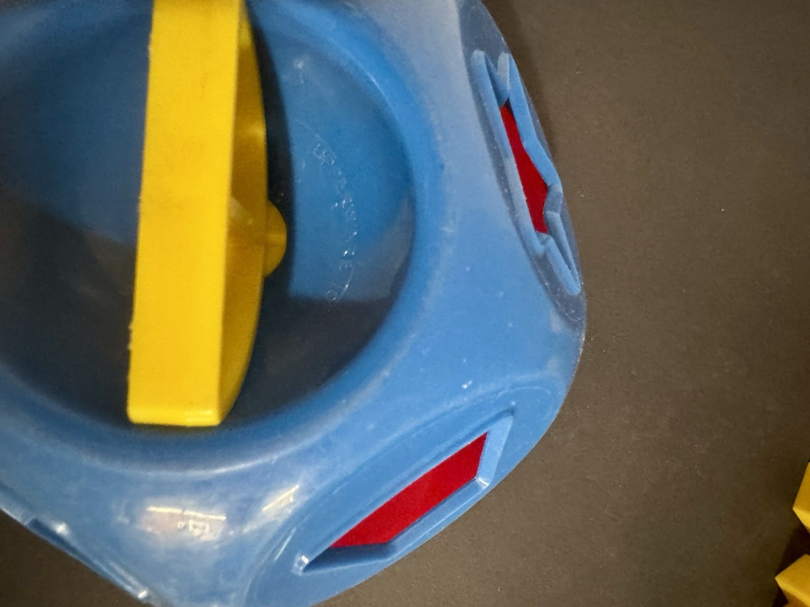 VTG Blue Red Tupperware Shape O Ball Numbers Sorter Tupperkids Kid Toy BALL only