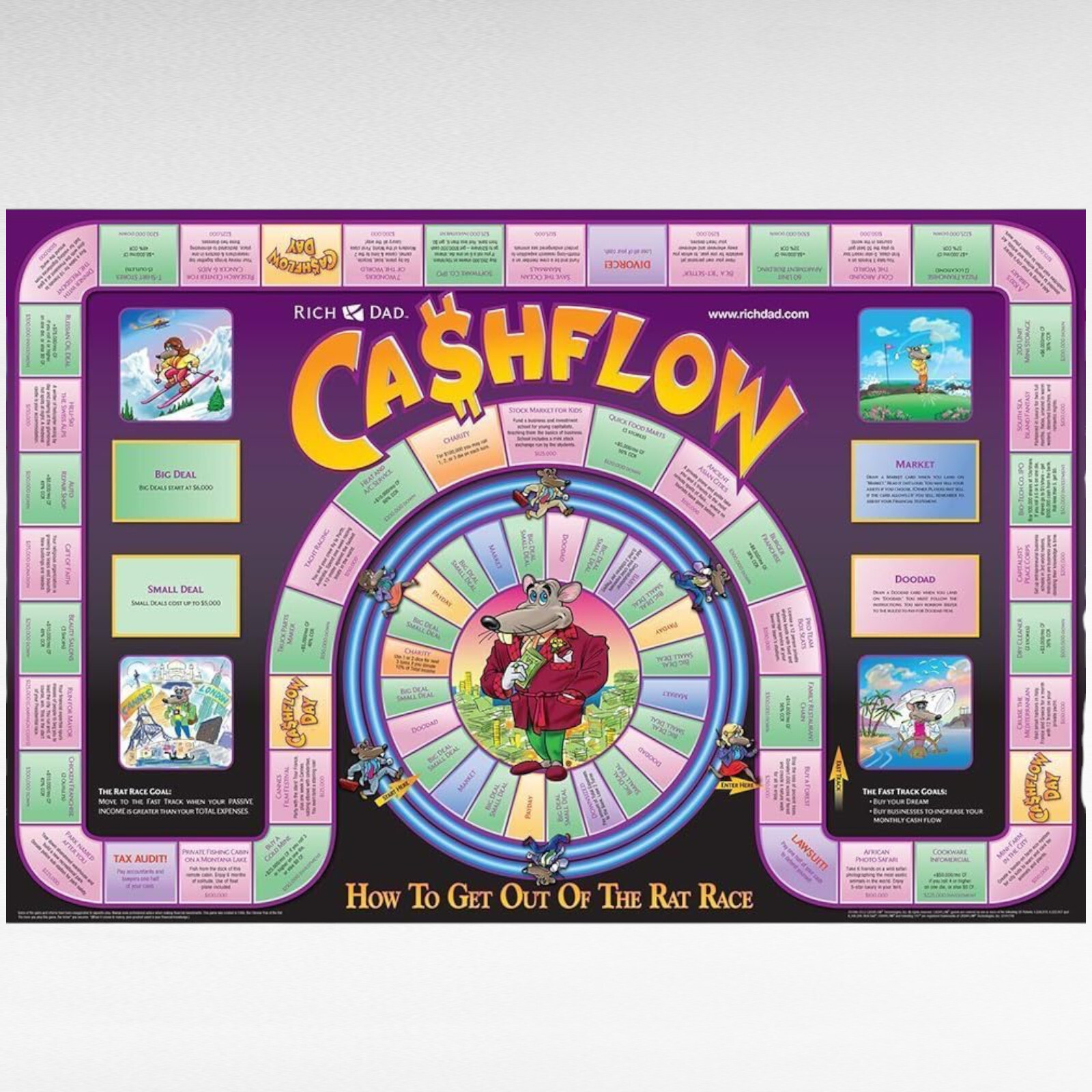 Cashflow 101 & 202 Rich Dad Board Game English Adult Kids Gift Free Ship DHL