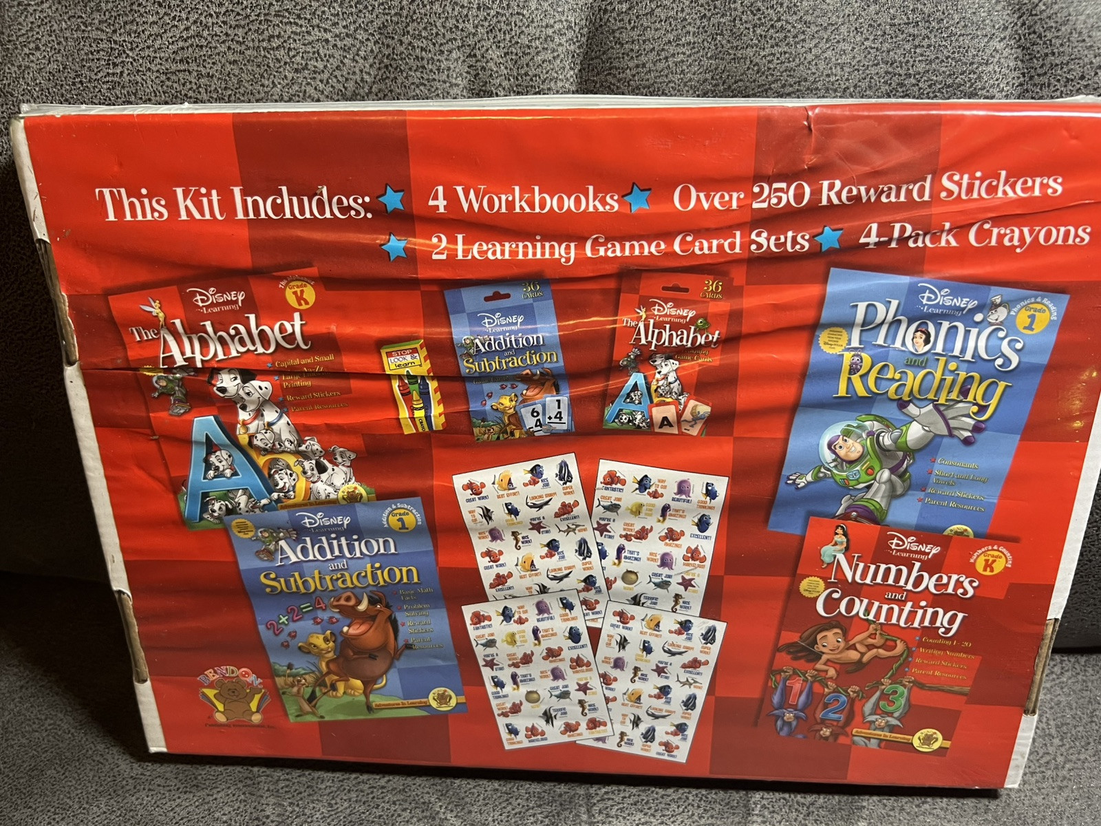 Disney Pixar Learning Activity Box Set Sealed Phonics Reading Math ABC Games NIB