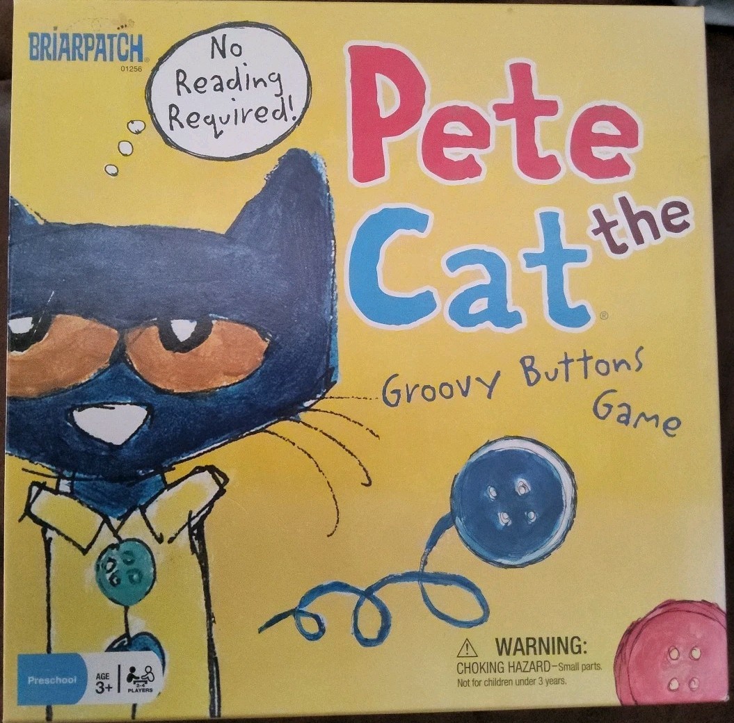 Pete the Cat The Groovy Buttons Game Board Game Briarpatch COMPLETE