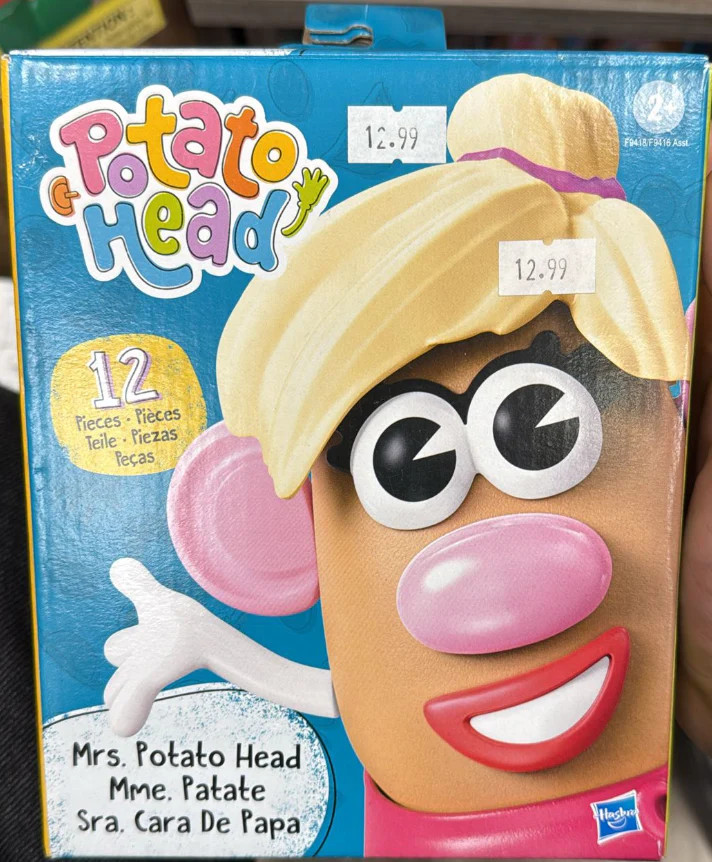 Potato Head Mrs. Potato Head Toy for Toddlers – 12-Piece Creative Preschool
