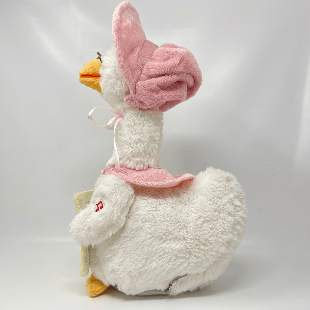 Cuddle Barn Mother Goose Read Along Talking Soft Plush Animatronic Toy Pink