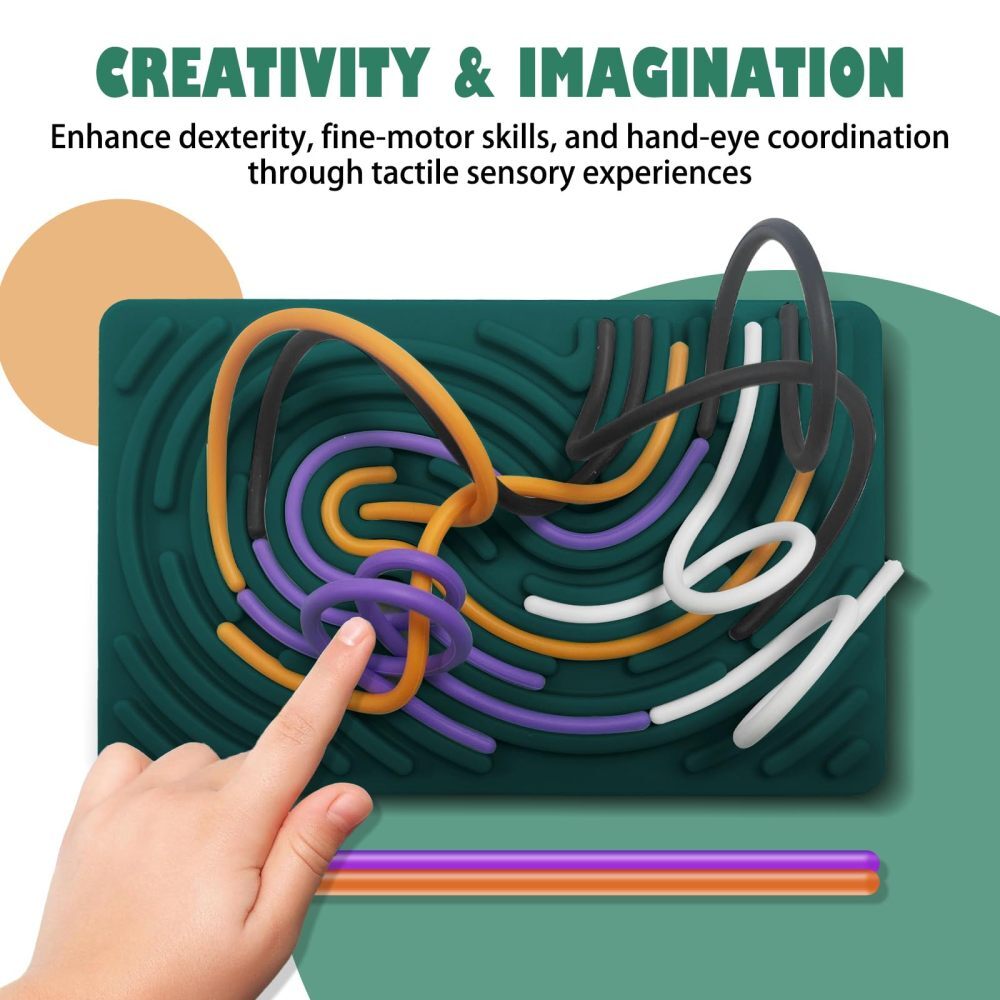 Children Stress Relief Sensory Toy Silicone Sensory Stress Relief Activity Board