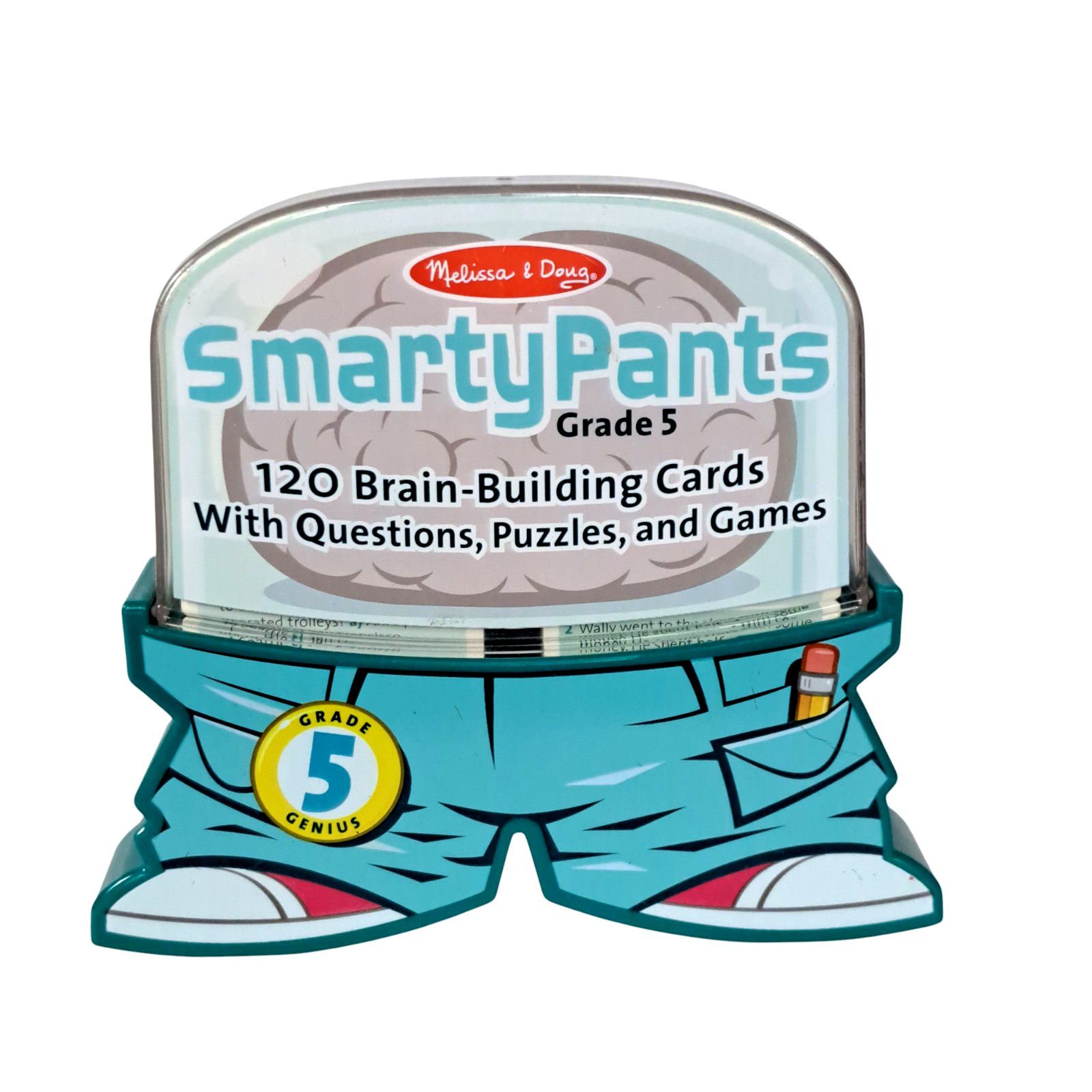 Melissa and Doug Smarty Pants Grade 5, 120 Brain Building Cards, Homeschooling
