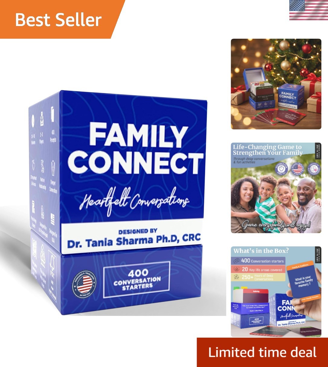 Engaging Family Conversation Cards – 400 Questions for All Ages, Eco-Friendly