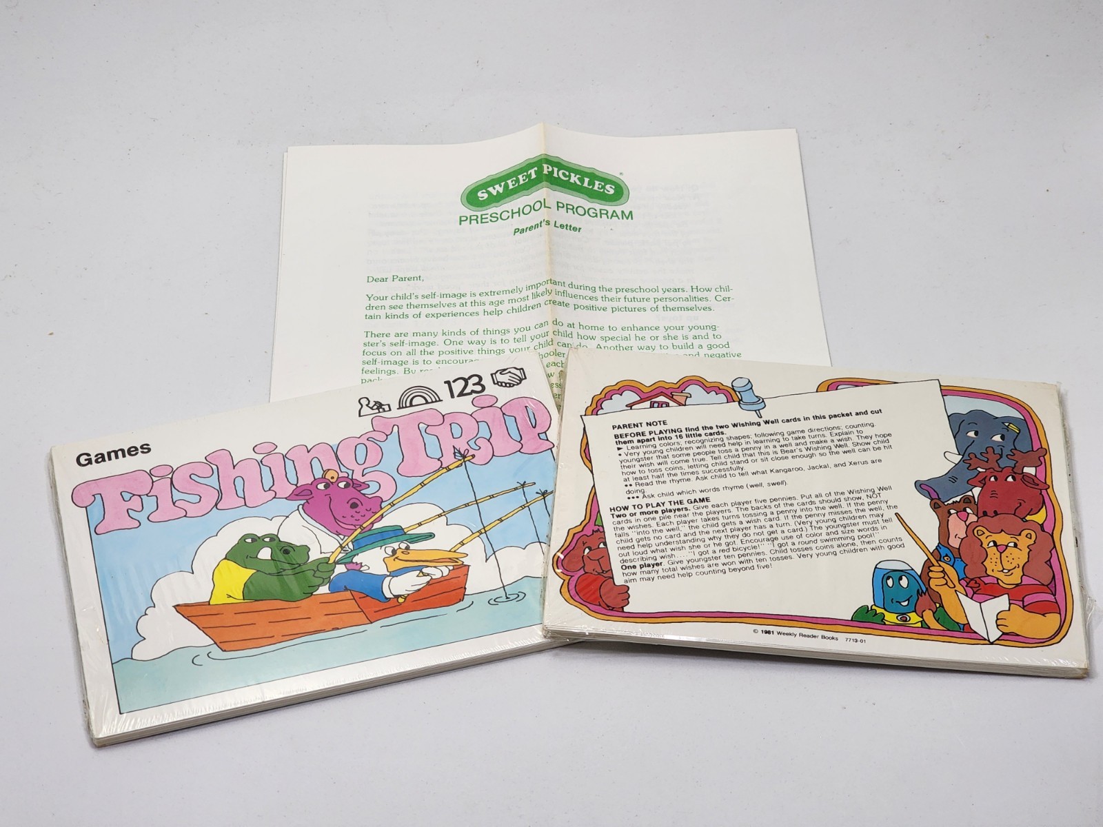 Sweet Pickles Preschool Program Bus Sealed Fishing Trip & Finger Plays Rhymes