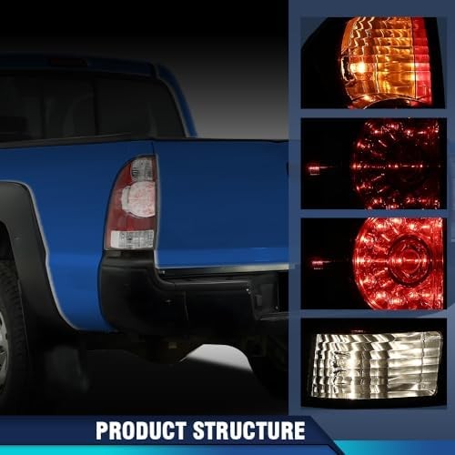 PIT66 LED Tail Lights Assembly Fit Toyota Tacoma 2005-2015 Rear Tail Lamp | LED
