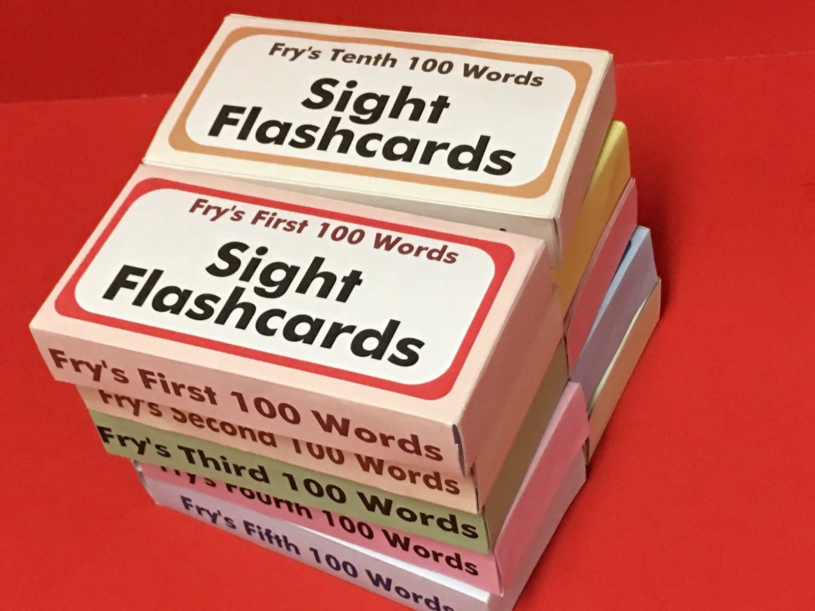 DIY – Fry’s 1000 Sight Words set – Reading – PRINTED & UNCUT – 1000 cards