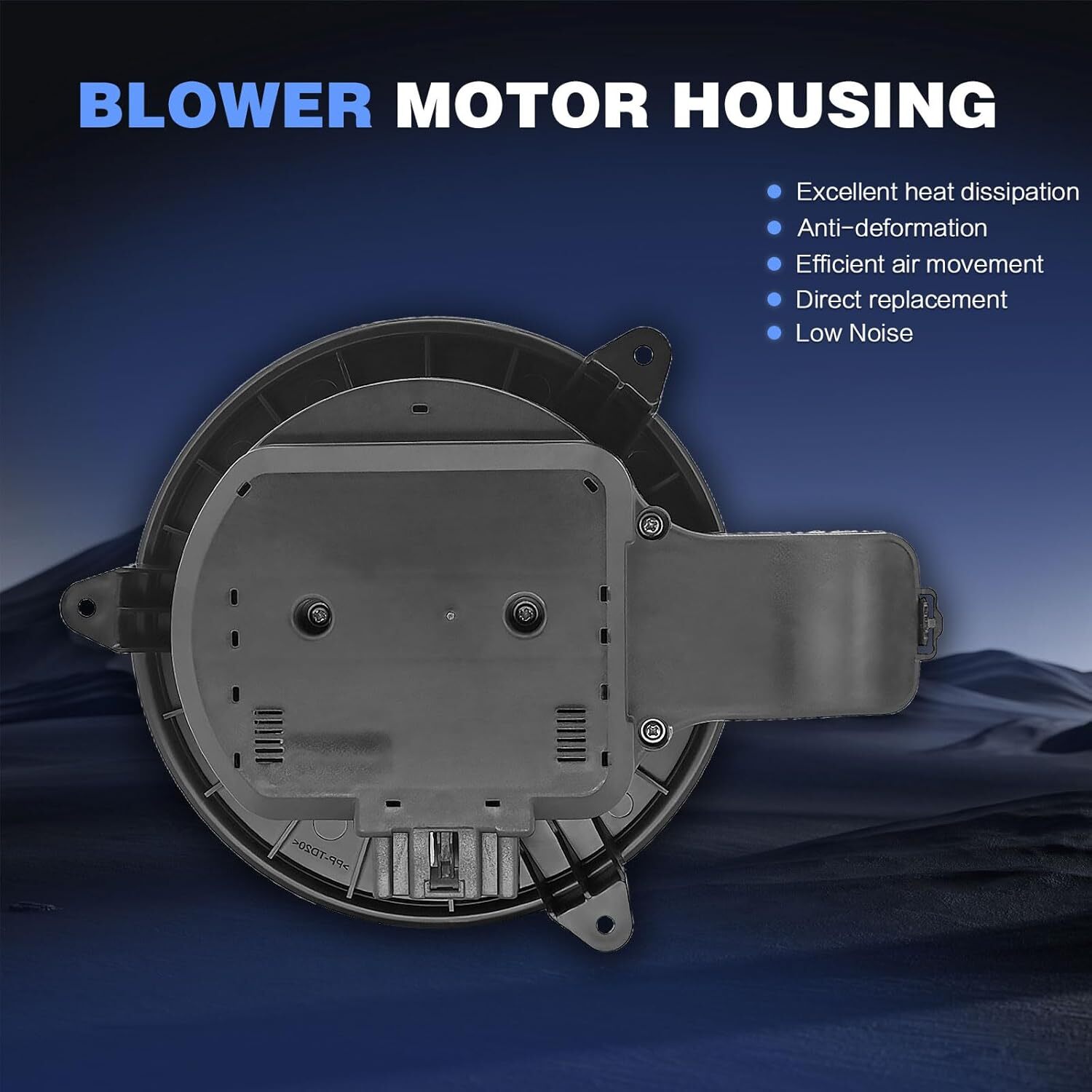HVAC Heater Blower Motor with Brushless Motor Replacement for Kenworth T170 T270