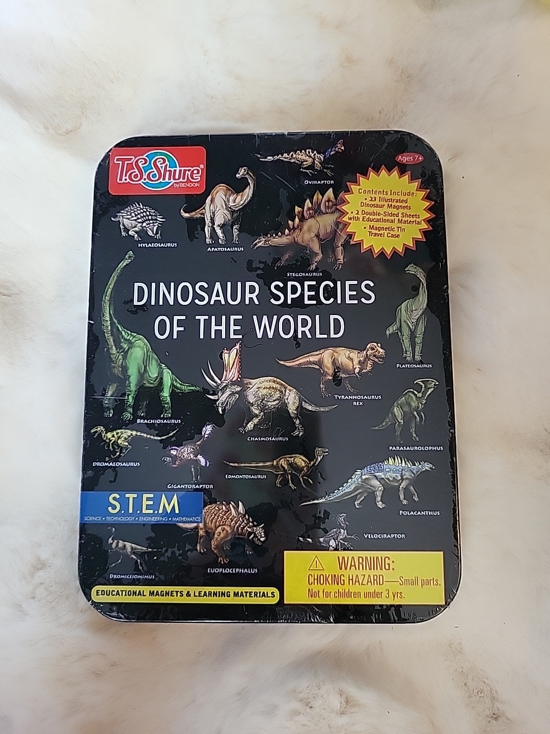 Dinosaur Species Of The World T.S.Shure Bendon Educational Magnets/ Learn STEM