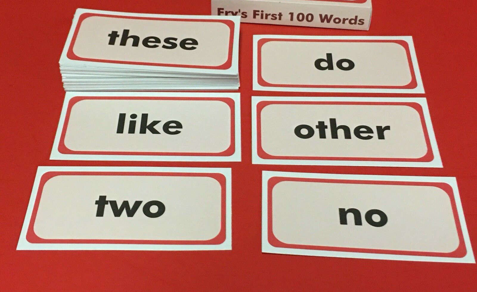Sight words – Fry’s First Hundred Words – Fry Flash Cards – 100 cards NEW