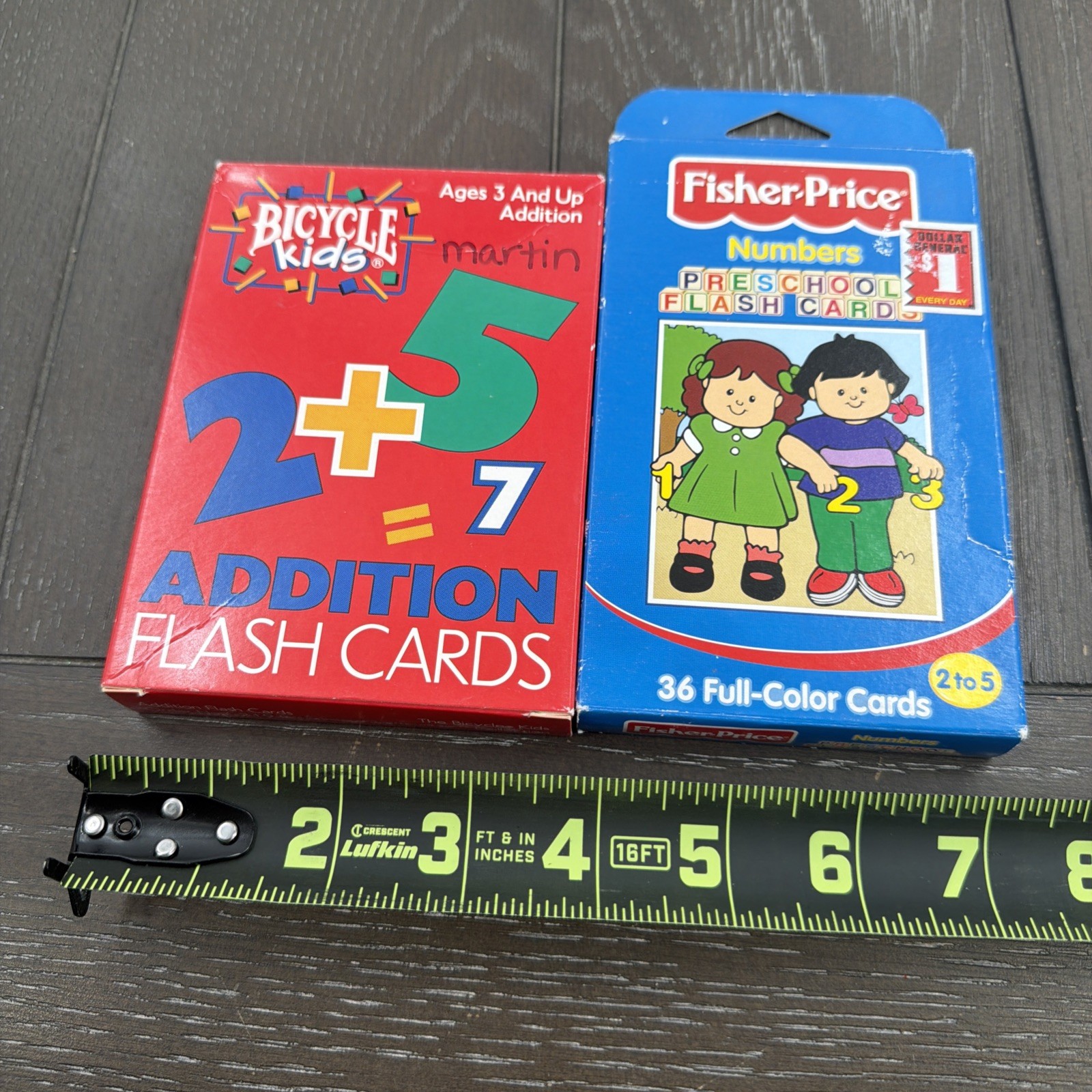 1 Fisher Price Numbers & 1 Bicycle Kids Addition Flash Cards