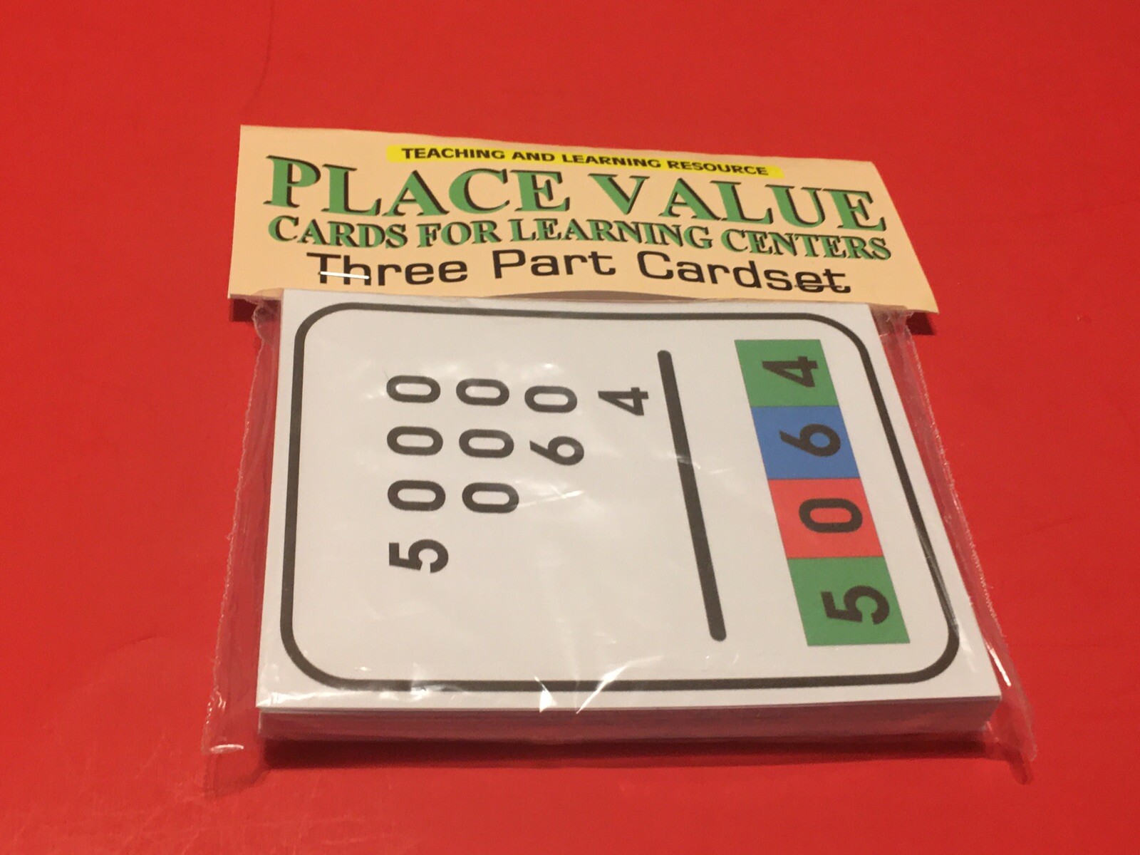 Place Value – Cards for Learning Center – Three Part Cards – Montessori