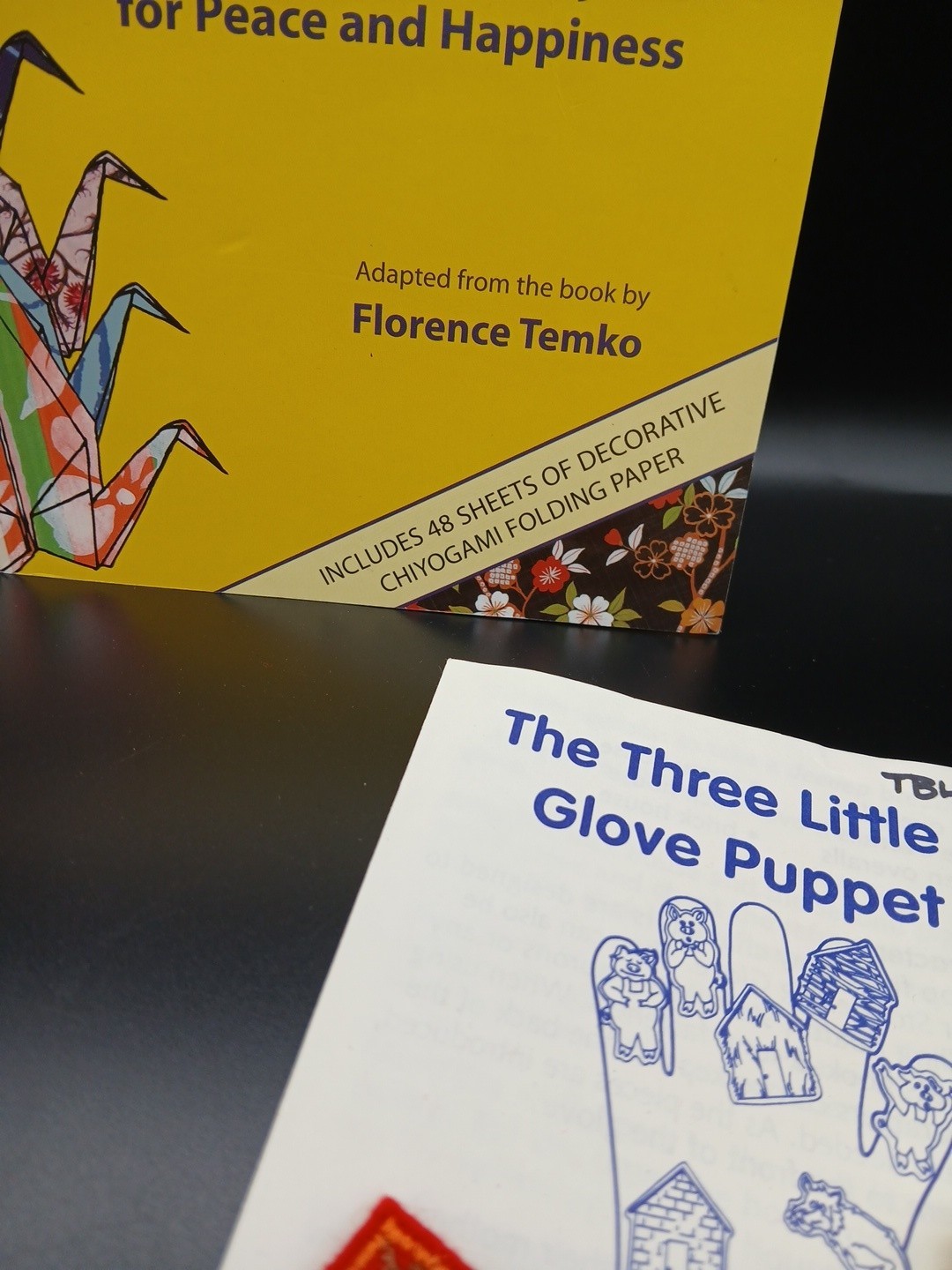 LOT of Educational Material Lakeshore puppets/A Thousand Crane origami book LOT